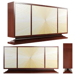 Art Deco Chest Sunburst Front