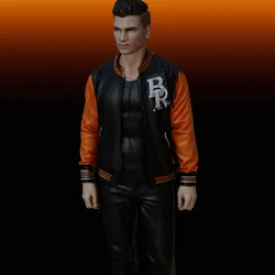 Being a DIK Main Character No AMS MC STL 114 High Detail 3D Printable Figure