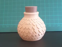 Botella de Poción de Escamas de Dragón | Frasco de Poción Mágica de RPG - Modelo de impresión 3D gratuito