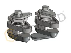 Cam Lock Key – Stainless Steel Security Key CAD Model | Precision Locking System Component Design
