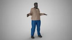 Confused Fat Man 3D Print Model in Man 638131