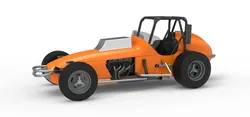 Dirt Silver Crown Champ car Version 2 Scale 1 to 25 3D Print Model in Vehicle 637041