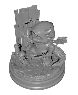 Fantasy Assassin Dragon STL File for 3D Printing