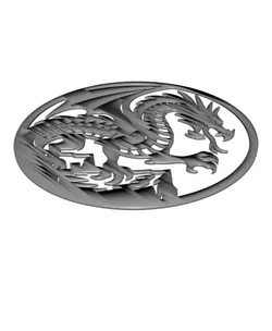 Fantasy Dragon 2D Wall Art.3mf