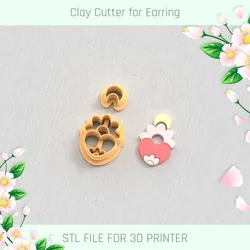 Flower Heart Earring Combo