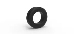 Front tire of Vintage Champ car Version 2 Scale 1 to 25 3D Print Model in Vehicle 637079