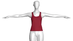 Girls Basic Tank Top - T Pose