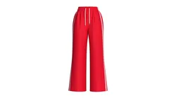 Girls Contrast Side Stripe Wide-Leg Trousers