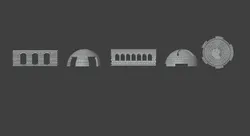 Historical Stone Vault Pack low-poly