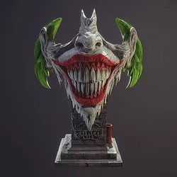 Joker Face 3D Print Model in Figurines 637832