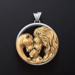 Lions Family Pendant