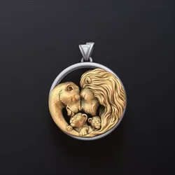 Lions Family Pendant v2