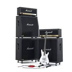 Marshall JCM 800 The Full Stack with Ibanez Guitar