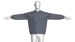 Men Basic Oversized Sweatshirt - T Pose
