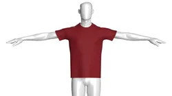 Men Basic Tshirt - T Pose