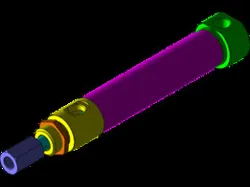 Mini Pneumatic Air Cylinder(Double Acting - Stainless Steel Tube)With Damping Spring