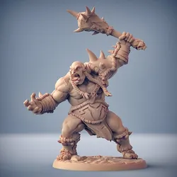 Ogre Warrior 3D Print Model in Figurines 637668