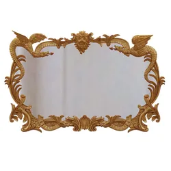 Palm Leaf Carving Giltwood Mirror Late 18th Early 19th Century