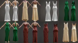 Silk Satin Party Dresses - Bridal Gown Collection Pack