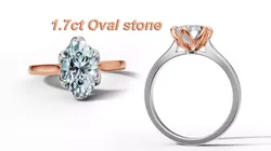 Solitaire Engagement Ring Tulip Head 10x6 Oval Stone Two Tone