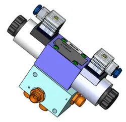 Standard Hydraulic Manifold Block with NG-6 Solenoid Directional Valve