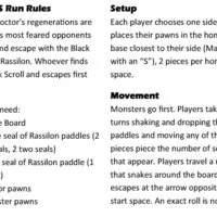 TARDIS Run board game Print-In-One