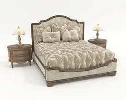 Victorian Style Tufted Bed with Nightstands