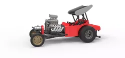 Vintage Winged Front engine dragster Scale 1 to 25
