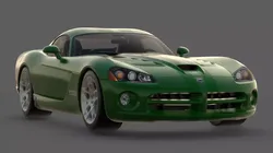 2008 Dodge Viper SRT10 3D Model  American Raw Power Low-poly 3D model