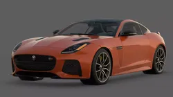 2016 Jaguar F-Type SVR Coupe 3D Model  British Super GT Low-poly 3D model
