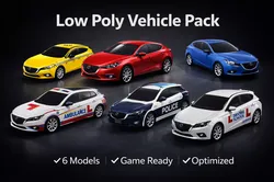 6 Vehicle pack unity unreal