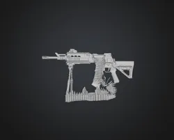 Belt-Fed Machine Gun