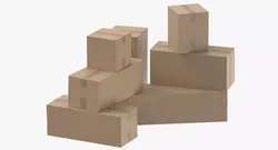 Cardboard Boxes 3D model