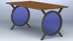 Desk 09 - 360° Curved Tube Feet