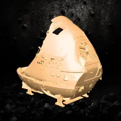 Destroyed cockpit shell
