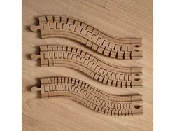 Flexible Rails for Wooden Railyways / train (compatible with Brio  and IKEA Lillabo) - 16/22/30 elements