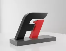 Formula 1 Logo 3D Sculpture 3D print model