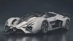 Futuristic Hypercar Low-poly 3D model