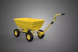 IOT AUTONOMOUS SMART ROBOT CART TROLLEY WAGON WHEELBARROW GARDEN 3D model