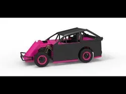Mod Lite Race car Version 2 Scale 1 to 25 3D print model