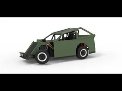 Mod Lite Race car while turning Version 2 Scale 1 to 25 3D print model