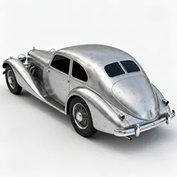 Realistic 30s Grand Tourer Coupe 3d model Low-poly 3D model