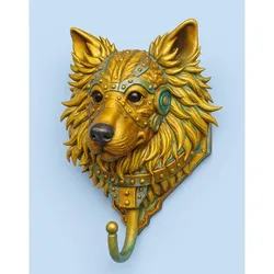 🦊 Steampunk Collie Dog Wall Hook