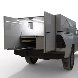 Toyota Hilux Single Cab Morgue Unit 3D Model Forensic Transport 3D model