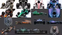 Ultimate Formula Racing  Sport Coupe 3D Collection 3D Model Pack