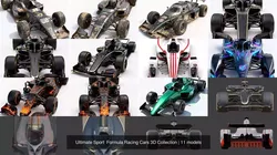 Ultimate Sport  Formula Racing Cars 3D Collection 3D Model Pack