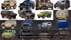 Wasteland Vanguard And Fallen Armor Collection 3D Model Pack