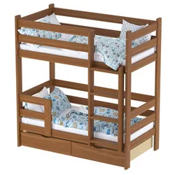 Bunk bed model with Drawing in PDF