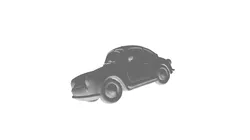 chibi style porsche 911 3D print model