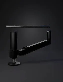 Create a detailed 3D model of a retractable foldable bracket for a por